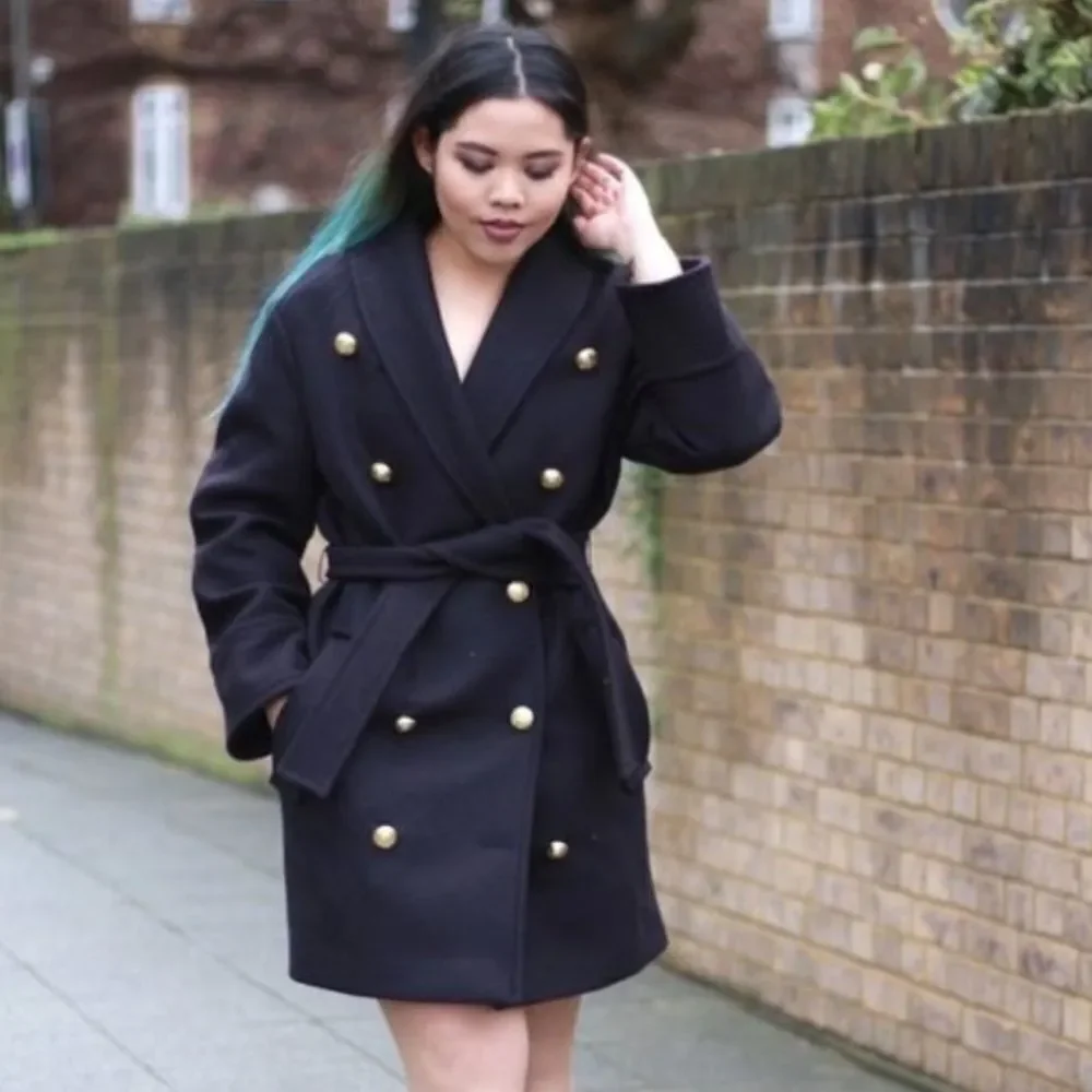 Authentic Balmain X H&M Collab wool blend Coat